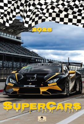 Okładka książki Kalendarz 2025 A3 ścienny Super Cars