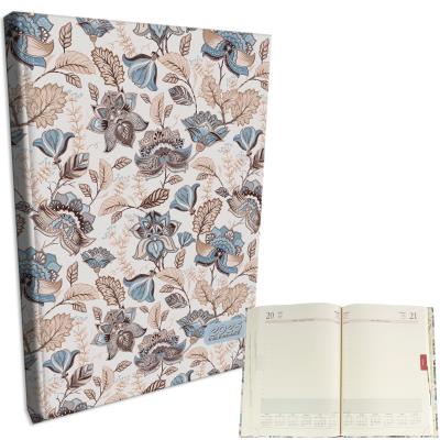 Opakowanie Kalendarz 2025 A4 dzienny sb/nd osobno Kwiaty Beż