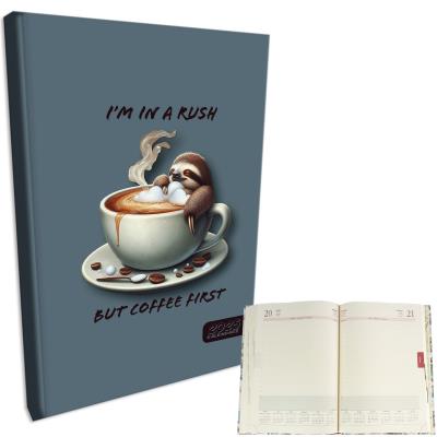 Opakowanie Kalendarz 2025 A4 dzienny sb/nd osobno Leniwiec