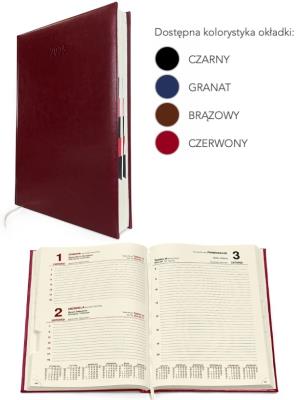 Okładka książki Kalendarz 2025 A4 Książkowy A4 Dzienny MIX