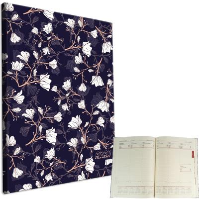 Opakowanie Kalendarz 2025 A4 tygodniowy Magnolie Dark Blue
