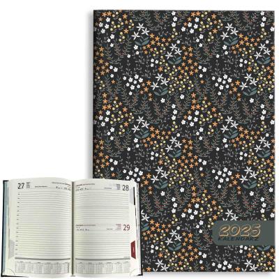 Opakowanie Kalendarz 2025 A5 dzienny Kwiaty oliwkowe