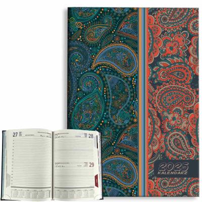 Opakowanie Kalendarz 2025 A5 dzienny Paisley jesień