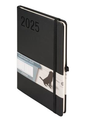 Okładka książki Kalendarz 2025 A5 Minimalizm TNS czarny