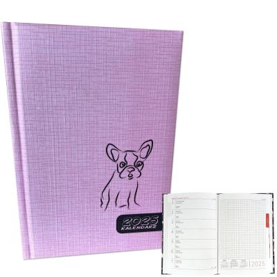 Opakowanie Kalendarz 2025 A5 tygodniowy Buldog Róż