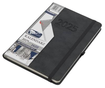 Opakowanie Kalendarz 2025 A5 tygodniowy Jazz grafitowy