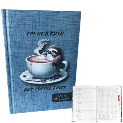 Opakowanie Kalendarz 2025 A5 tygodniowy Leniwiec Kawa