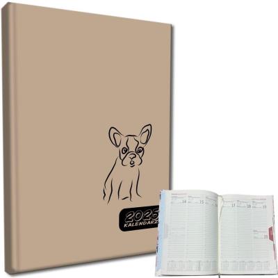 Opakowanie Kalendarz 2025 A5 tygodniowy rozkładówka buldog