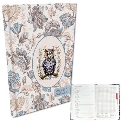 Opakowanie Kalendarz 2025 A5 tygodniowy Sowa Boho