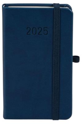 Okładka książki Kalendarz 2025 A6 Memofix TDW granatowy
