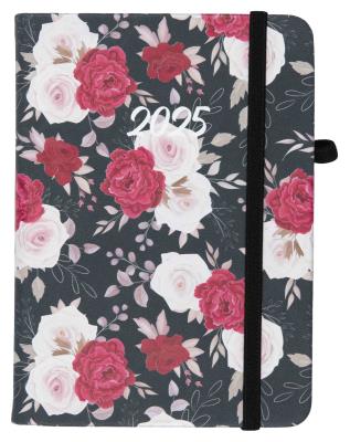 Opakowanie Kalendarz 2025 A6 tyg. Flamenco czerwone kwiaty