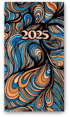 Okładka książki Kalendarz 2025 A6 tyg soft ABSTRAKCJA