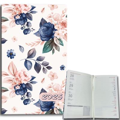 Opakowanie Kalendarz 2025 A6 tygodniowy Niebieskie Róże