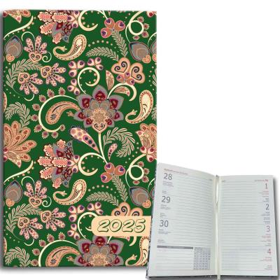 Opakowanie Kalendarz 2025 A6 tygodniowy Paisley kwiaty green