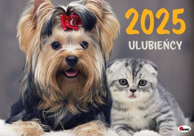 Kalendarz 2025 albumowy Ulubieńcy. Wydawca: AWM kalendarze. SmakLiter.pl Opakowanie Kalendarz 2025 albumowy Ulubieńcy