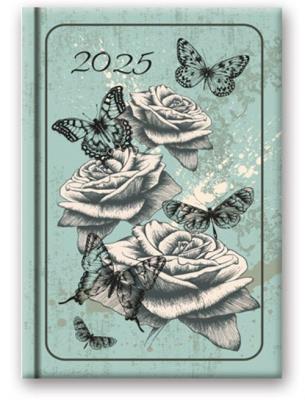 Opakowanie Kalendarz 2025 B6 dzienny soft MOTYLE