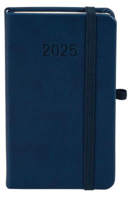 Okładka książki Kalendarz 2025 B6 Memofix TDW granatowy