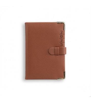 Opakowanie Kalendarz 2025 B7 LUX z zapinką brązowy