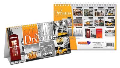 Opakowanie Kalendarz 2025 biurkowy City of Dreams