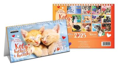 Opakowanie Kalendarz 2025 biurkowy Koty