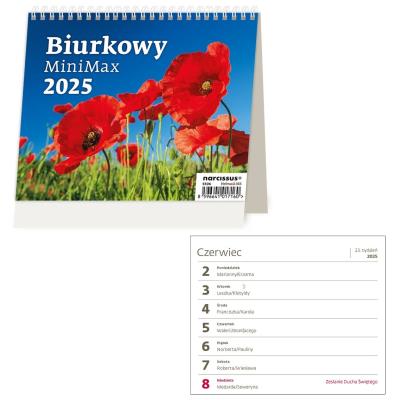Opakowanie Kalendarz 2025 Biurkowy MiniMax tygodniowy