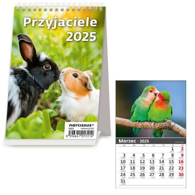 Opakowanie Kalendarz 2025 Biurkowy pionowy Przyjaciele miesięczny