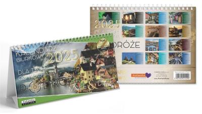 Opakowanie Kalendarz 2025 biurkowy Podróże