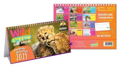 Opakowanie Kalendarz 2025 biurkowy Wild Puppies
