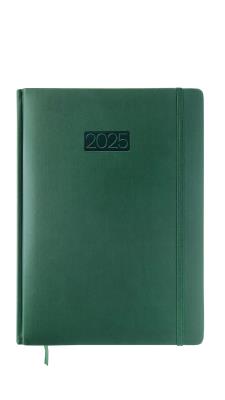 Opakowanie Kalendarz 2025 Elegance LUX A4 dzienny zielony KK-A4DE
