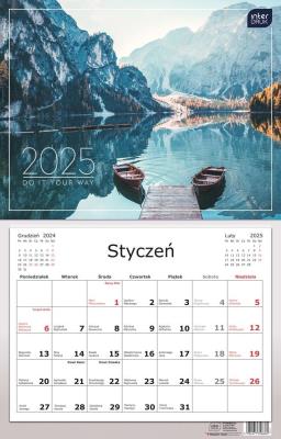 Opakowanie Kalendarz 2025 jednodzielny 32x50cm Widoki