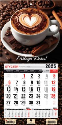 Kalendarz 2025 jednodzielny mini z mag. Kawa. Autor: Pan Kalendarzyk. SmakLiter.pl Okładka książki Kalendarz 2025 jednodzielny mini z mag. Kawa