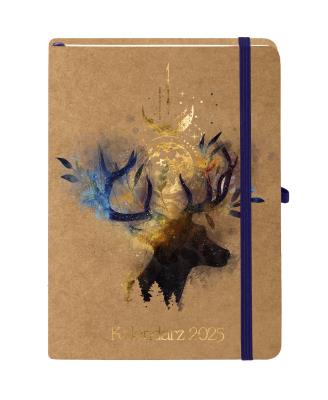 Okładka książki Kalendarz 2025 Kraft Łoś A5 TNS