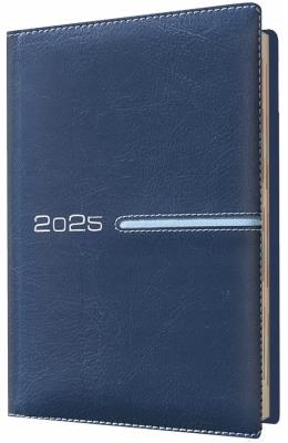 Kalendarz 2025 książkowy A4 tygodniowy niebieski. Wydawca: Evena. SmakLiter.pl Opakowanie Kalendarz 2025 książkowy A4 tygodniowy niebieski