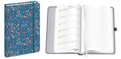 Opakowanie Kalendarz 2025 książkowy A5/96K Mat+UV Flowers