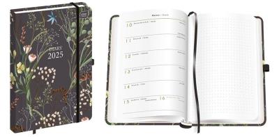 Opakowanie Kalendarz 2025 książkowy A5/96K Met.Botanic