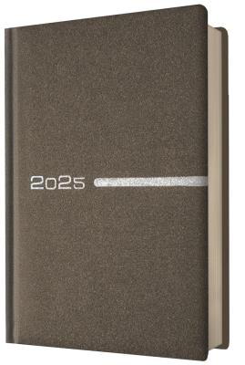 Opakowanie Kalendarz 2025 książkowy A5 dzienny brązowy