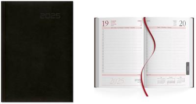 Opakowanie Kalendarz 2025 książkowy A5 dzienny czarny SK2
