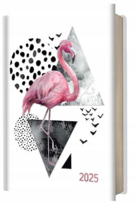 Opakowanie Kalendarz 2025 książkowy A5 dzienny flaming