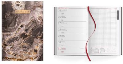 Opakowanie Kalendarz 2025 książkowy A5 tygodniowy marmur SK1