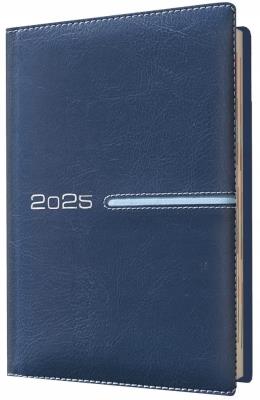 Kalendarz 2025 książkowy A5 tygodniowy niebieski. Wydawca: Evena. SmakLiter.pl Opakowanie Kalendarz 2025 książkowy A5 tygodniowy niebieski