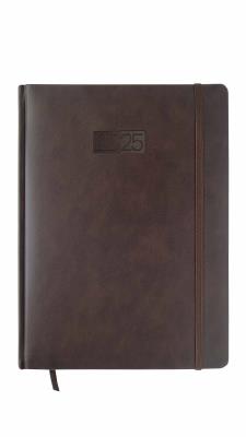 Opakowanie Kalendarz 2025 LUX A4 tygodniowy brązowy KK-A4T L