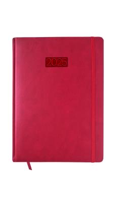 Opakowanie Kalendarz 2025 LUX A4 tygodniowy czerwony KK-A4T L