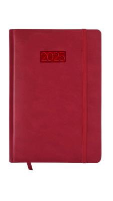 Opakowanie Kalendarz 2025 LUX A5 tygodniowy czerwony KK-A5T L