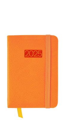 Opakowanie Kalendarz 2025 LUX kieszonkowy tygodniowy pomarańczowy KK-1L