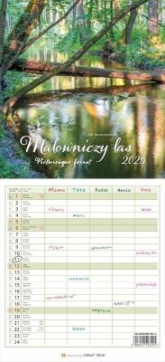 Kalendarz 2025 Malowniczy las. Wydawca: Parma Press. SmakLiter.pl Opakowanie Kalendarz 2025 Malowniczy las