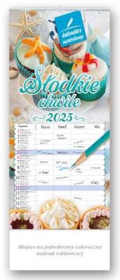 Okładka książki Kalendarz 2025 Notatnikowy Słodkie chwile