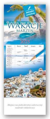 Okładka książki Kalendarz 2025 Notatnikowy Wakacje marzeń