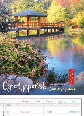 Kalendarz 2025 Ogród japoński. Wydawca: Parma Press. SmakLiter.pl Opakowanie Kalendarz 2025 Ogród japoński