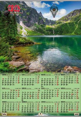 Opakowanie Kalendarz 2025 plakatowy B1 listwowany morskie oko KP-B1 VP.7