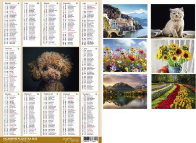 Kalendarz 2025 Plakietka MIX. Wydawca: O-press. SmakLiter.pl Opakowanie Kalendarz 2025 Plakietka MIX